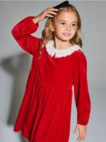 Sinsay - Veliūrinė suknelė - raudona