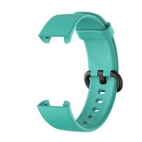 Silikoninis riešo dirželis skirtas „Xiaomi Mi Watch Lite“ pasaulinės versijos pakeitimo apyrankės laikrodžio apyrankei „Redmi“ laikrodžio apyrankei mėtų žalios spalvos