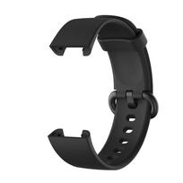 Silikoninis riešo dirželis skirtas „Xiaomi Mi Watch Lite“ pasaulinės versijos pakeitimo apyrankės laikrodžio apyrankei „Redmi“ laikrodžio apyrankei juoda