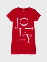 Sinsay - Medvilniniai naktiniai marškiniai su užrašu „JOLLY“ - raudona