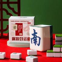 400ml Madžongo modeliavimo Sėkmės Keraminis Puodelis Personalizuotas Kūrybiškumas Šachmatų ir Kortų Kambario Puodelis China-Chic Naujųjų Metų Dovana Kavos Puodelis 301-400ml