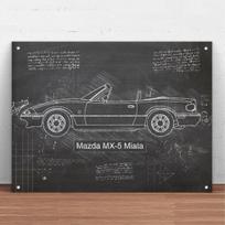 Mazda MX-5 Miata Automobilio Metalo Skardos Ženklas Sienos Dekoras Mados Meno Dekoras Plakatas, Vyriškas Kampelis, Garažas, Baras 40x30cm