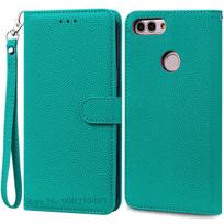 Dėklas Huawei P Smart 2018 FIG-LX1 Odinis Piniginės Tipo Atverčiamas Dėklas Huawei P Smart Dėklas FIG-LX1 5,65 colio Dėklas Coque Fundas Korpusas P Smart 2018 FIG-LX1 blue