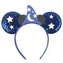Disney Mikės Ausytės Lankelis Blizgučiai 5 Lankas Pilis Fejerverkai Plaukų Lankelis Mergaitėms Vaikams Festivalio Šventės PASIDARYK pats Plaukų Aksesuarai blue
