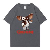 Karštas išpardavimas Gremlins Gizmo Grafiniai Oversized Marškinėliai 100% Medvilnė Vyrams Moterims trumpomis rankovėmis T-shirt Vasaros Unisex Spausdinti drabužiai 4XL gray