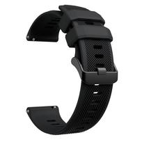 Apyrankės laikrodžio dirželis Garmin Forerunner 745 / Vivoactive 4 minkšto silikono išmanusis 22MM laikrodžio dirželis Amazfit GTR 2 3 4 diržui 22mm Universal juoda