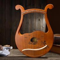 Pradedančiojo lyra: 7, 10, 16 arba 19 stygų arfa. Nišinis instrumentas.