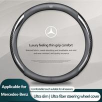 1 vnt. Odinis anglies pluošto automobilio vairo užvalkalas Automobilio priedai Mercedes-Benz AMG C500 C200 C300 A B C E GLA CLA GLK GL ML GLE W204 W205 W203 benz
