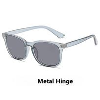Didelio rėmelio skaitymo akiniai su spyruokline arba metaline vyrio dalimi, unisex, apsaugantys nuo mėlynos šviesos, UV spinduliams atsparūs saulės akiniai +4 white