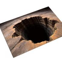 3D Skylės Kilimas Realistiška Bedugnė Grindų Kilimėlis Juokingas Optinis Neslystantis Pagrindas Iliuzijos Kilimui 40*60cm