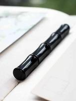 2026 A106 Acrylic Bamboo Fountain Pen Gold Nib Practice Calligraphy Art Nib Pocket Pen Resin Writing Business Office Gift Bent juoda