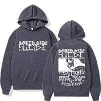 Suicideboys Hoodies vyrams moterims apranga mada hip hopo megztiniai su gobtuvu vintažiniai Harajuku gatvės stiliaus S gray
