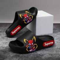 Patogūs ir spalvingi Spider-Man vaikiški šlepetės berniukams su kvėpuojančiu dizainu ir minkštu padu Black SpiderMan,38/39 gray