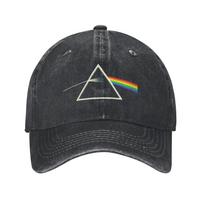 Mėnulio tamsioji pusė Džinsinis audinys Beisbolo kepuraitės Snapback Beisbolo kepurės Kvėpuojanti Casquette Lauko vyrams ir moterims One Size gray