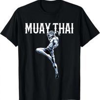 Muay Thai - Tailando boksas ir kikboksas Marškinėliai XXXXXL juoda