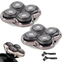 Pakeičiamasis peiliukas, suderinamas su Skul Pitbulls Gold PRO, Silver PRO, Platinum PRO, Butterfly Kiss PRO - Hipoalerginis nerūdijantis plienas 2 Pack gray