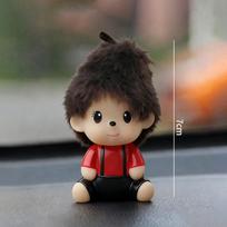 Pliušiniai Monchhichi Raktų pakabukai Animacinis 3D Monchhichi Išradingas Rankinės Pakabukas Dekoracijos Mielos Raktų pakabukai Telefono grandinėlė Dovana Mergaitei black