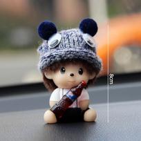 Pliušiniai Monchhichi Raktų pakabukai Animacinis 3D Monchhichi Išradingas Rankinės Pakabukas Dekoracijos Mielos Raktų pakabukai Telefono grandinėlė Dovana Mergaitei black