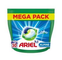 Skalbimo kapsulės ARIEL 3in1 Alpine, 50 vnt.