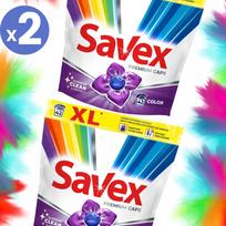 Skalbimo kapsulės Savex Caps Color, 42 vnt., 2 pakuotės