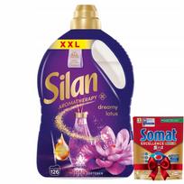 Skalbimo skystis Silan Dreamy Lotus, 2,77 l, 126 skalbimų, su dovana