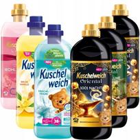 Skystas skalbinių minkštiklis Kuschelweich Dubai Sommerwind, 1 l, 40/38 skalbimų, 6 vnt. rinkinys