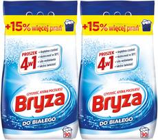 Skalbimo milteliai baltiems drabužiams BRYZA 4in1, 2 x 5,85 kg, 180 skalbimų