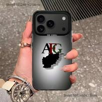 Afghan Afghanistan Flag For iPhone 17,16,15,14,13,12,11,Mini,Pro,E,SE4,XS,MAX Black Candy Matte Cover iPhone17Promax gray