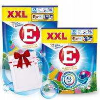 Skalbimo kapsulės spalvotiems ir tamsiems drabužiams E Power Caps XXL, 2 x 48 vnt.
