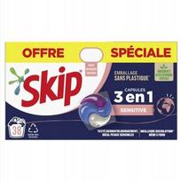 Skalbimo kapsulės Skip Sensitive, 3 skyrelių, 38 vnt.