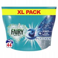 Skalbimo kapsulės Fairy Non-Bio Platinum kūdikių drabužiams, 44 vnt.