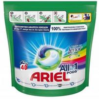 Skalbimo kapsulės Ariel Allin1 su Lenor, spalvotiems drabužiams, 40 vnt.