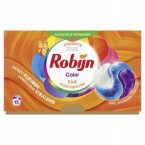 Skalbimo kapsulės spalvotiems audiniams Robijn Color 3in1, 15 vnt.