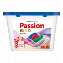 Skalbimo kapsulės PASSION GOLD 3in1 spalvotiems drabužiams, 28 vnt.