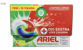Skalbimo kapsulės spalvotiems drabužiams Ariel All in 1 Pods, 10 vnt.