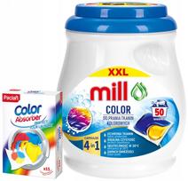 Skalbimo kapsulės spalvotiems drabužiams COLOR PROTECTION, 50 vnt. + nemokamos servetėlės