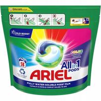 Skalbimo kapsulės spalvotiems drabužiams Ariel All in Pods, 58 vnt., XXL