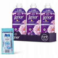 Skalbinių minkštiklis Lenor Floral Bouquet, 3 vnt., 177 skalbimams + nemokamas mėginys