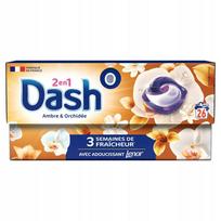 Skalbimo kapsulės DASH 2 in 1 su Lenor, Amber & Orchid, 26 vnt.