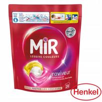 Skalbimo kapsulės Mir couleurs 3in1 spalvotiems audiniams, 20 vnt.
