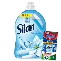 Skalbinių minkštiklis Silan Fresh Sky, 2,86 l, 130 skalbimų + dovana