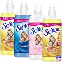 Skalbinių minkštiklis Softlan, 4 x 1 l, 180 skalbimų, rinkinys, Vokietija