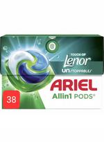 Skalbimo kapsulės Ariel su Lenor, 38 vnt., universalios, vokiškos
