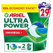 Skalbimo kapsulės Ariel Ultra Power Universal, 29 vnt.