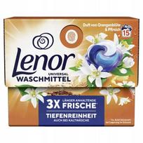 Skalbimo kapsulės LENOR Orange Flower and Peach, 2 x 15 vnt.
