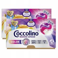 Skalbimo kapsulės Coccolino Color, spalvotiems audiniams, 2 pakuotės, 30 skalbimų