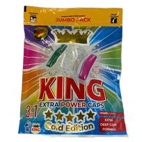 Skalbimo kapsulės KING UNIVERSAL 3in1, 60 vnt.