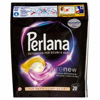 Skalbimo kapsulės PERLANA Black su pluošto apsauga, 20 vnt.