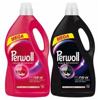 Skalbimo gelis juodiems ir spalvotiems drabužiams Perwoll Renew Black Color, 2 x 3,75 l, 150 skalbimų