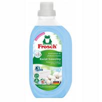 Skalbinių minkštiklis Frosch su medvilnės žiedų aromatu, 900 ml